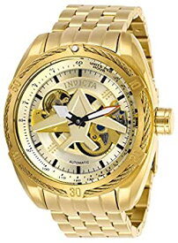 【中古】(未使用・未開封品)Invicta Men's Aviator Gold-Tone Steel Bracelet & Case Automatic Analog Watch 28211