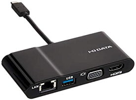 【中古】(未使用・未開封品)I-O DATA USB Type-C対応 マルチアダプター US3C-UERGB/H2