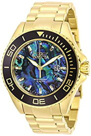 【中古】Invicta Men's Pro Diver Gold-Tone Steel Bracelet & Case Quartz Blue Dial Analog Watch 28751