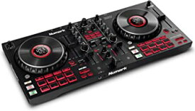 【中古】(未使用・未開封品)Numark DJコントローラー 4デッキ タッチセンサー搭載ジョグホイール Serato DJ Lite FXパドル オーディオインターフェイス Mixtrack Platinum F