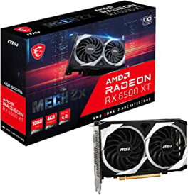 【中古】MSI Radeon RX 6500 XT MECH 2X 4G OC グラフィックスボード VD7987