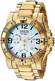 【中古】[インビクタ] 腕時計 Excursion 石英 50mm ケース ゴールド ステンレス鋼ストラップ ホワイトゴールドダイヤル 6257 メンズ 正規輸入品 [並行輸