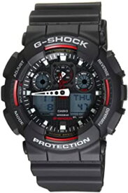 【中古】カシオ CASIO G-SHOCK Gショック ジーショック 腕時計 メンズ GA-100-1A4DR ブラック×レッド [時計] 逆輸入品 [並行輸入品]