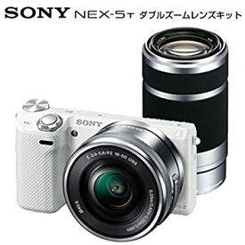 【中古】【非常に良い】SONY デジタル一眼カメラ「NEX-5T」ダブルズームレンズキット(ホワイト) NEX-5TY-W