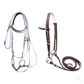 馬具 手綱付き ヘッドストール 快適なヘッドカラー 調節可能なポールストラップ 乗馬ロープ クラブトレーニングレッスン 農場用 馬用ヘッドカラー 馬用ロープ 手綱セット 乗馬用品 調