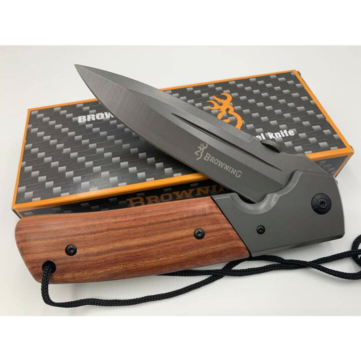 楽天市場】DA52 NEUTRAL KNIVES BROWNING 重厚サムスタッド 