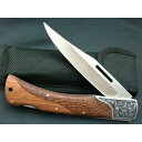 FB004A NEUTRAL KNIVES 重厚フォールディングナイフ 高級天然ウッドハンドル 折りたたみ アウトドア フィッシング キャンプ ガーデニング 災害対策 登山 釣り 枝払い