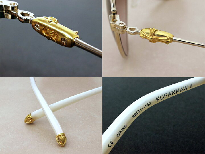 楽天市場】CHROME HEARTS KUFANNAW II GOLD PLATED/ WHITE SILVER 