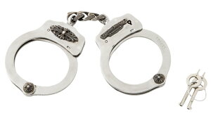 CHROME HEARTS FLORAL CROSS HANDCUFFS W/KEYS Nn[c@@tAj[@Vo[