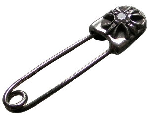 CHROME HEARTS #2 SAFETY PIN CH PLUS W/DIAMOND �N�����n�[�c�@�Z�[�t�e�B�[�s���@��2�@CH�v���X�@�_�C��