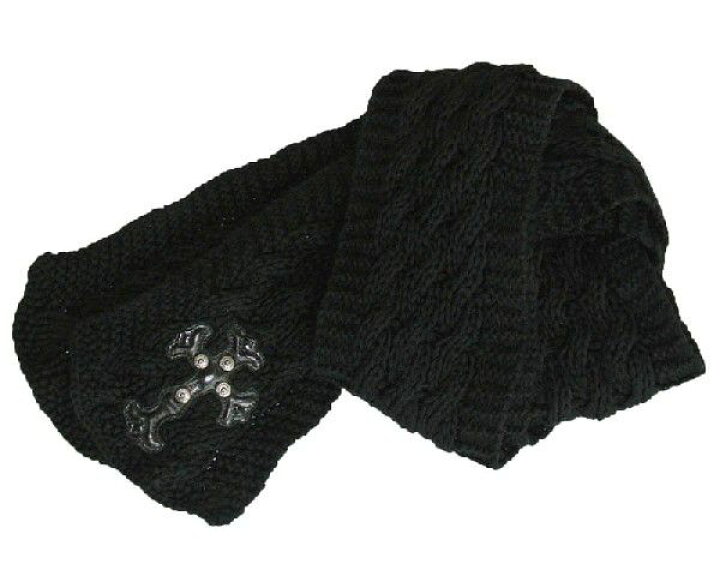 楽天市場】CHROME HEARTS MUFFLER クロムハーツ マフラー ブラック  