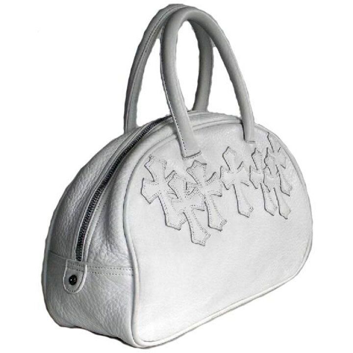 楽天市場】CHROME HEARTS WHITE GYM BAG W/CEMETERY CROSS PATCHES 