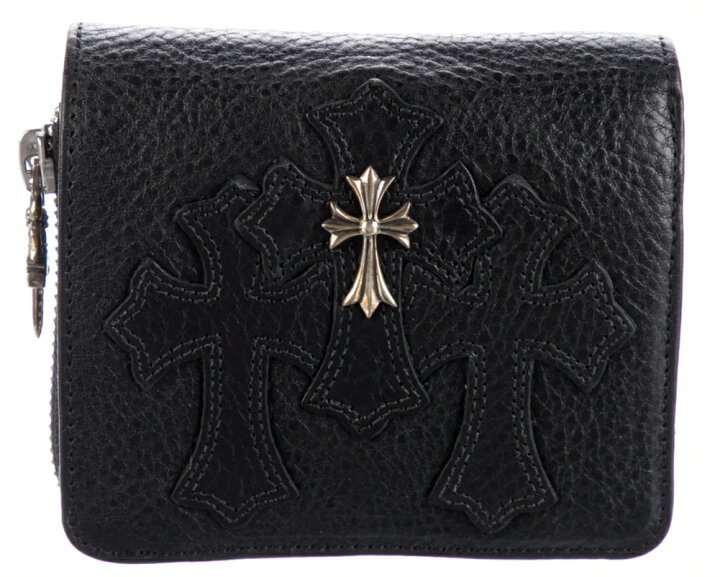 楽天市場】CHROME HEARTS MINI REC F ZIP WALLET W/CEMETERY CROSS 