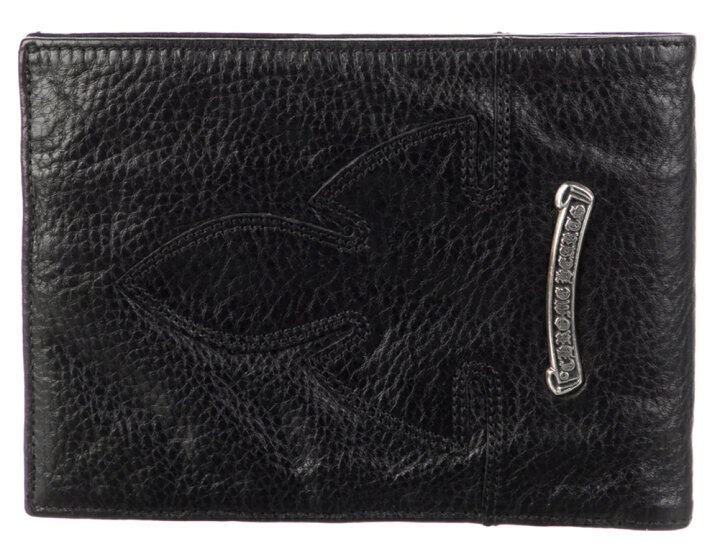 楽天市場】CHROME HEARTS 1 SNAP BLACK LEATHER WALLET クロムハーツ 