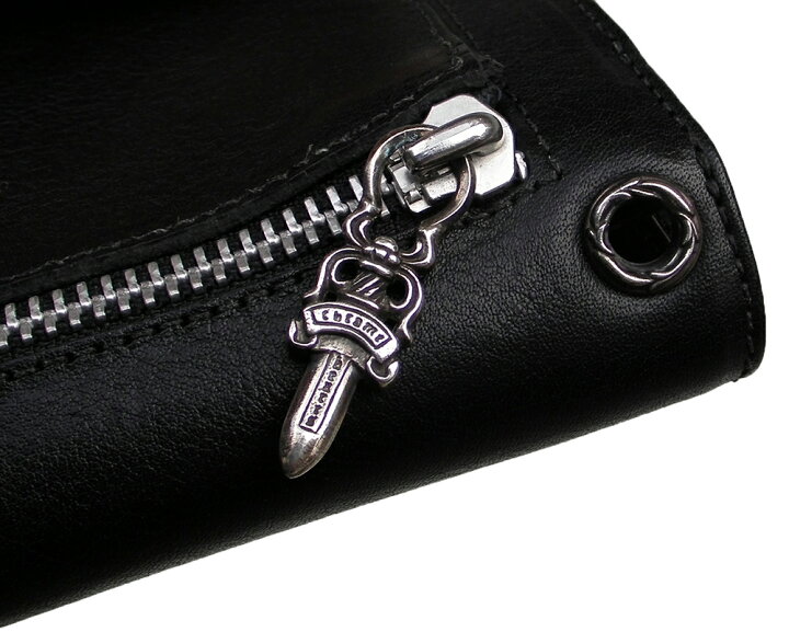 楽天市場】CHROME HEARTS WAVE WALLET BLACK クロムハーツ ウォレット 