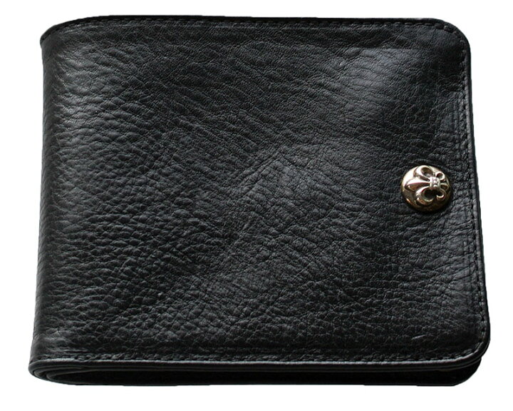 楽天市場】CHROME HEARTS 1 SNAP BLACK LEATHER WALLET クロムハーツ 