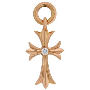 CHROME HEARTS TINY CH CROSS 22K DIAMOND �N�����n�[�c�@22K�S�[���h �^�C�j�[CH�N���X�@�_�C��
