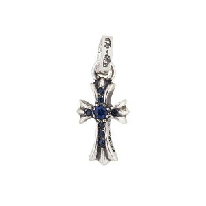 CHROME HEARTS BABY FAT CH CROSS CHARM PAVE SAPPHIRE Nn[c@CHNX@xCr[t@bg`[@Tt@CA@pF
