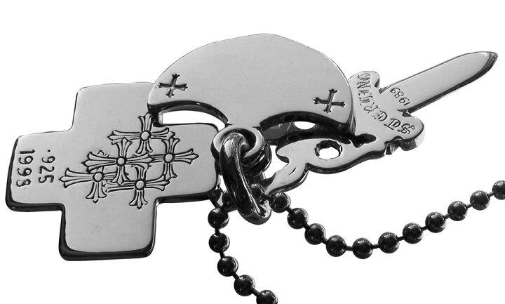 楽天市場】CHROME HEARTS 3 TRINKETS PENDANT クロムハーツ スリート 