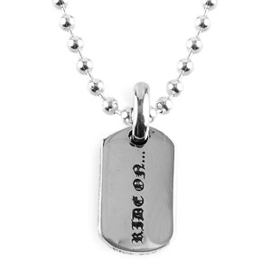 TINY RS 3 CROSS CHARM DOG TAG NECKLACE Nn[c@RS 3 NX`[@hbO^O@Vo[