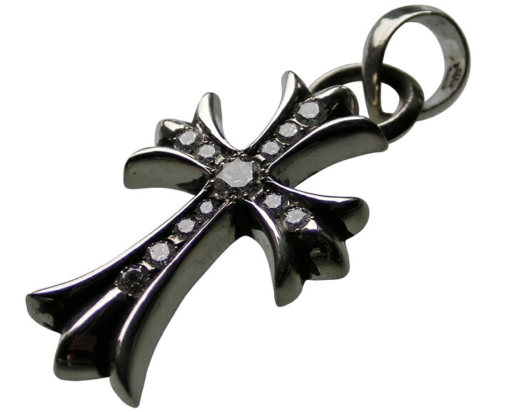 楽天市場】CHROME HEARTS SMALL CH CROSS PENDANT, PAVE DIAMONDS, W 