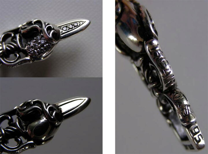 楽天市場】CHROME HEARTS DAGGER HEART PENDANT PAVE DIAMOND クロム 