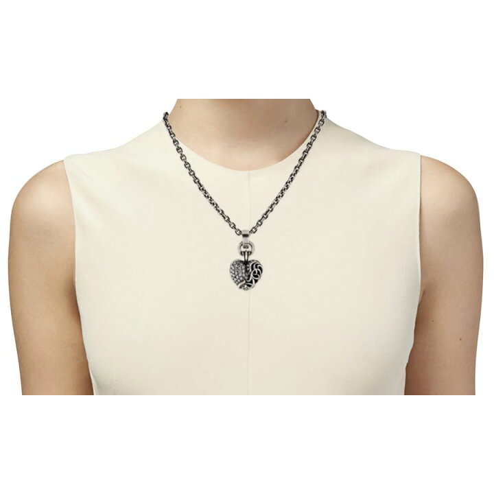 楽天市場】クロムハーツ ラージハート ペンダント パヴェダイヤモンド  