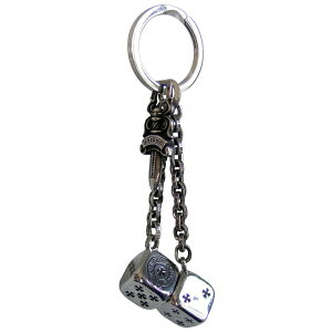 CHROME HEARTS DICE KEY RING �N�����n�[�c�@�T�C�R���@�L�[�����O