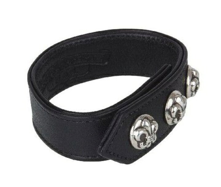 楽天市場】クロムハーツ 3ボタン 2スナップ ブレスレット レザー／BS  