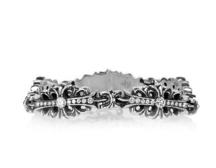 楽天市場】CHROME HEARTS BRACELET FLORAL CROSS LINK PAVE DIAMOND 