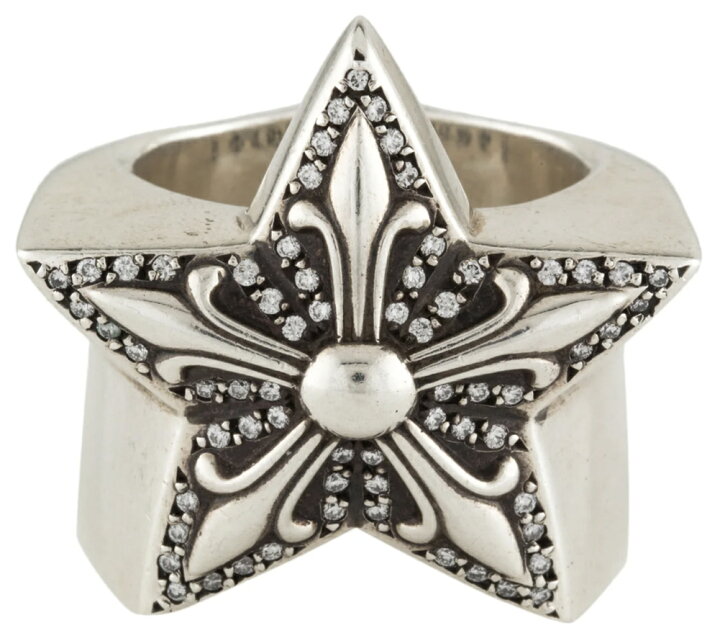楽天市場】CHROME HEARTS LARGE PAVE DIAMOND STAR RING クロムハーツ 