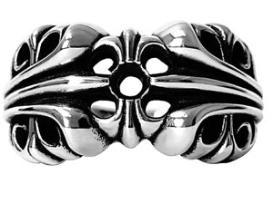 CHROME HEARTS K & T RING Nn[c@K & TO@w