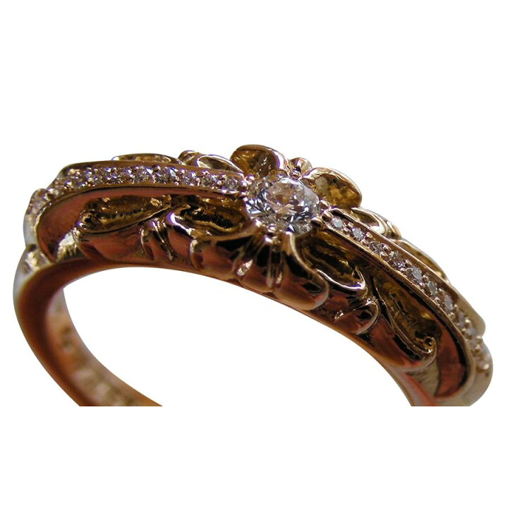 楽天市場】CHROME HEARTS 22K BABY CLASSIC FLORAL CROSS RING PAVE 