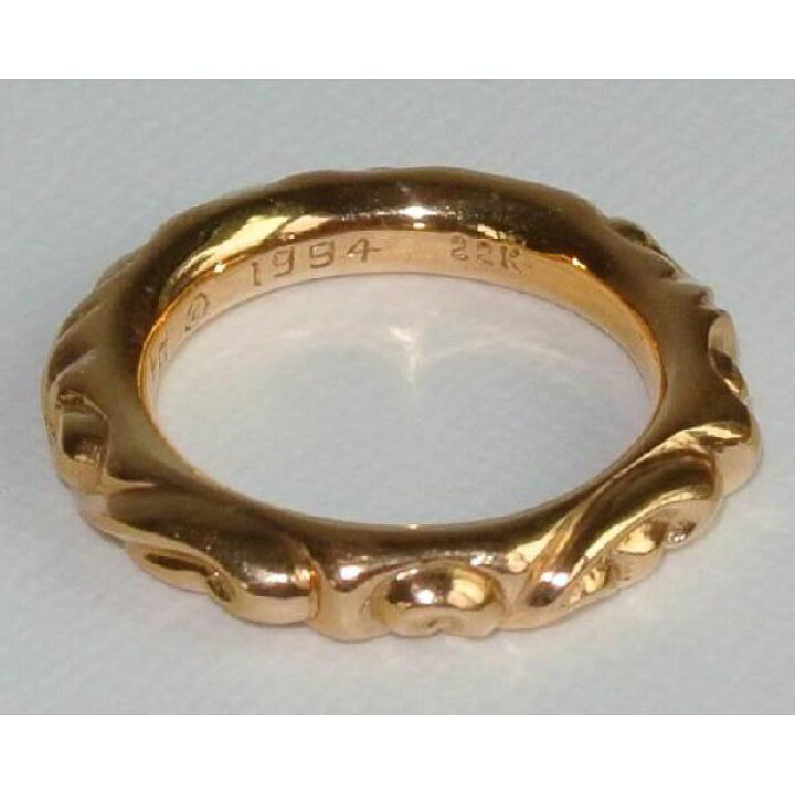 楽天市場】CHROME HEARTS 22K SCROLL BAND RING クロムハーツ 