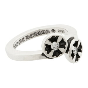 CHROME HEARTS DOUBLE NGTV CH PLUS DIAMOND RING@Nn[c@_u@lKeBu@ O@_C