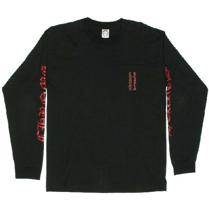 CHROME HEARTS 長袖シャツ 黒/赤