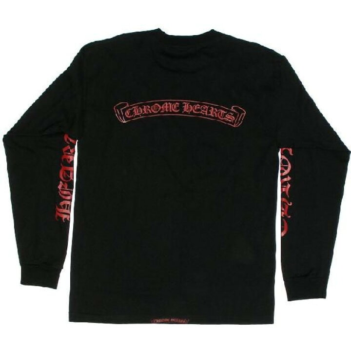 楽天市場】クロムハーツ ロングTシャツ V1 黒／赤 Lサイズ 長袖 : SKYTREK