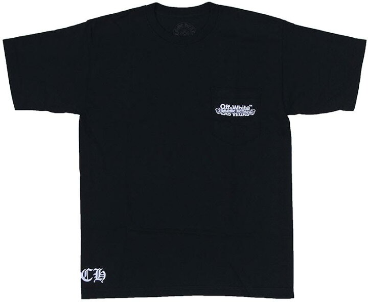 楽天市場】CHROME HEARTS OFF-WHITE LAS VEGAS T-SHIRT BLACK クロム  