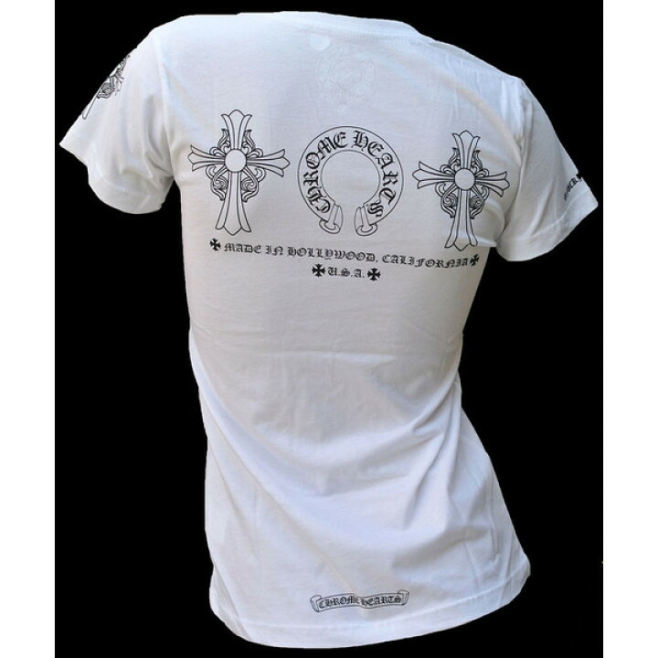 楽天市場】CHROME HEARTS LADIES T-SHIRT HALF SLEEVE WHITE クロム 