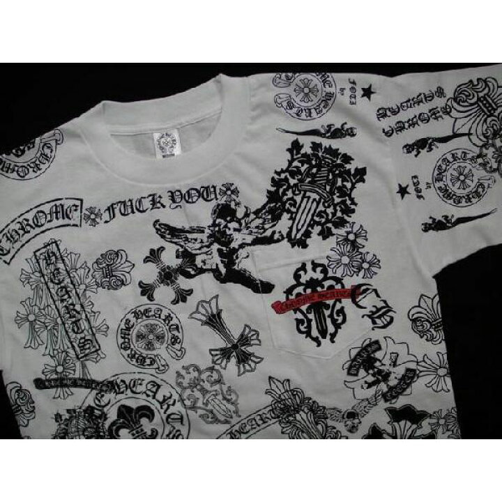 楽天市場】クロムハーツ マルチモチーフプリント Tシャツ ホワイト 