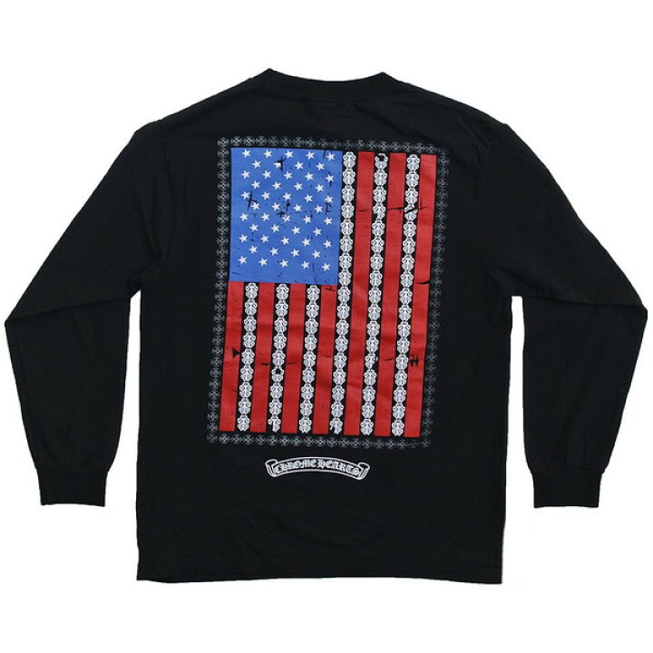 楽天市場】CHROME HEARTS LONG SLEEVE T-SHIRT USA FLAG クロムハーツ 