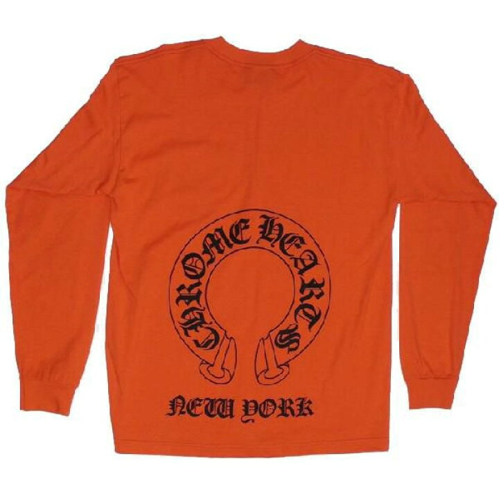 楽天市場】クロムハーツ ロングTシャツ ニューヨーク限定 オレンジ L 