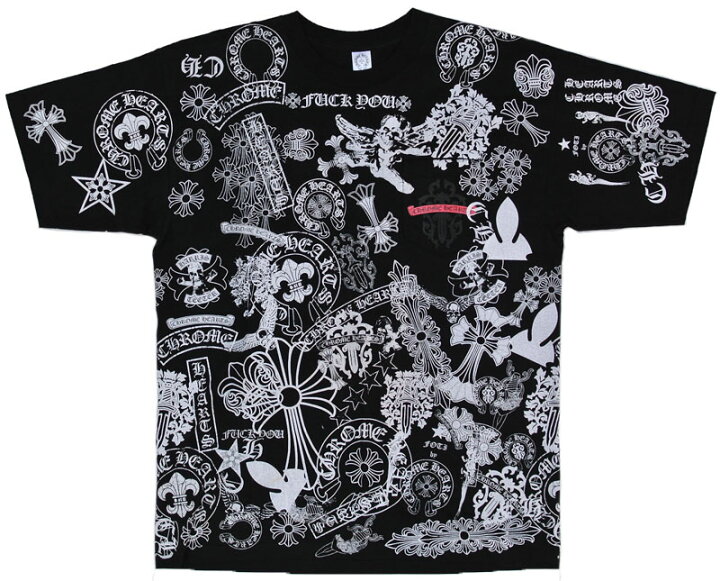 楽天市場】CHROME HEARTS HALF SLEEVE T-SHIRT MULTI MOTIF クロム 