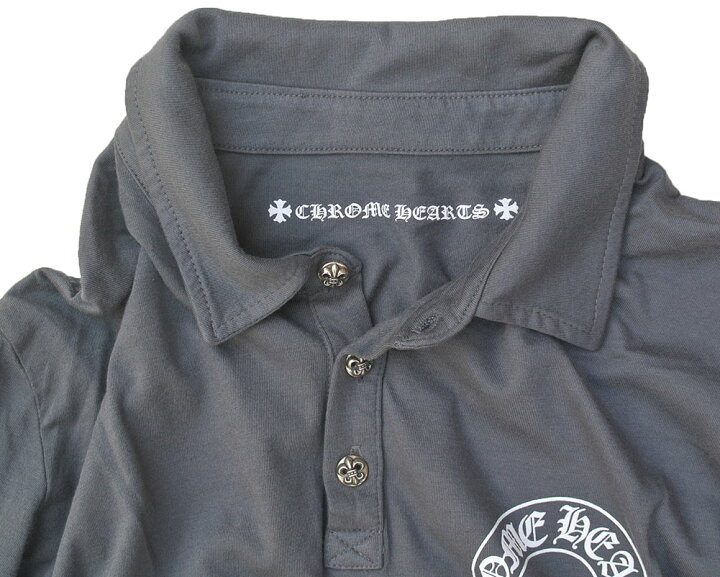 楽天市場】CHROME HEARTS MENS POLO SHIRT GRAY クロムハーツ メンズ 