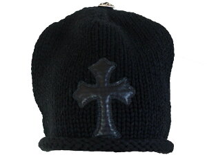CHROME HEARTS CASHMERE BEANIE CAP CROSS �N�����n�[�c�@�J�V�~�A�@�r�[�j�[�L���b�v �N���X