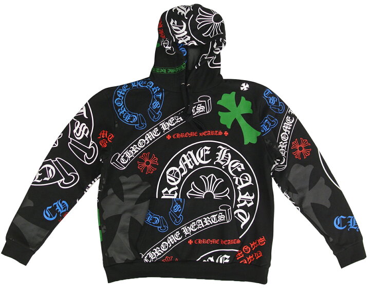 楽天市場】CHROME HEARTS クロムハーツ スウェットパーカー マルチ 