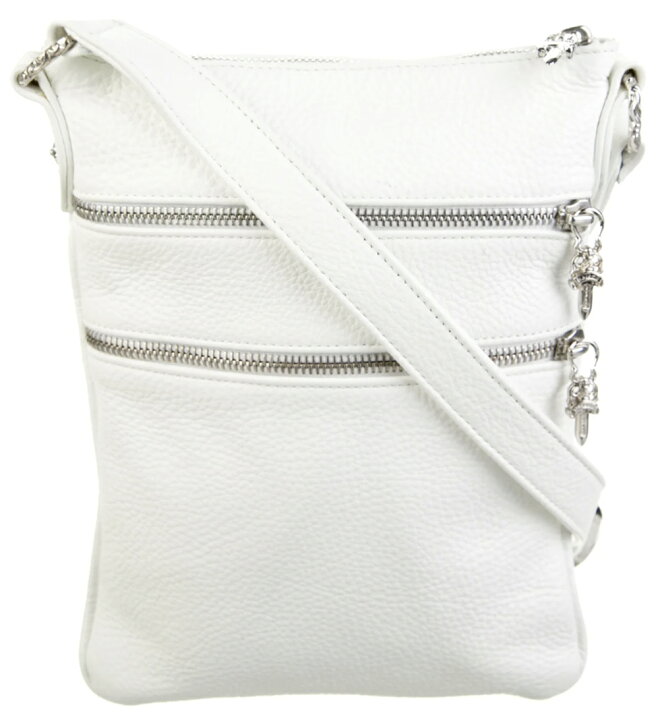 楽天市場】CHROME HEARTS TAKA SHOULDER BAG WHITE LEATHER クロム 