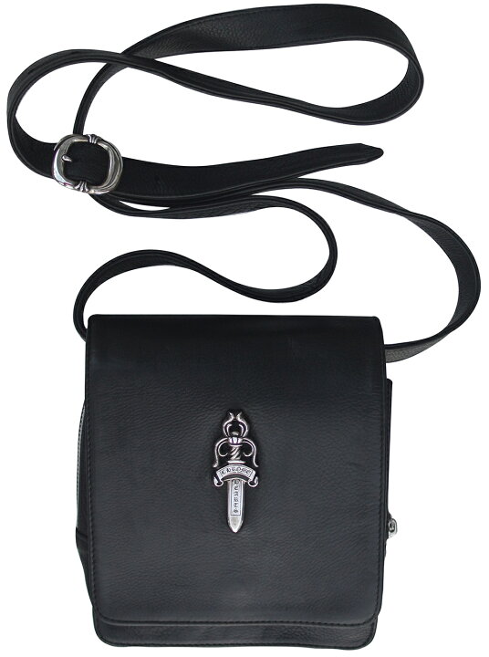 楽天市場】CHROME HEARTS SHOULDER BAG DAGGER BLACK LEATHER クロム 