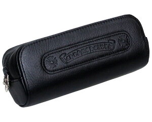 CHROME HEARTS LEATHER CASE W/SILVER DAGGER ZIPPER Nn[c@U[|[`@@Vo[_K[Wbp[