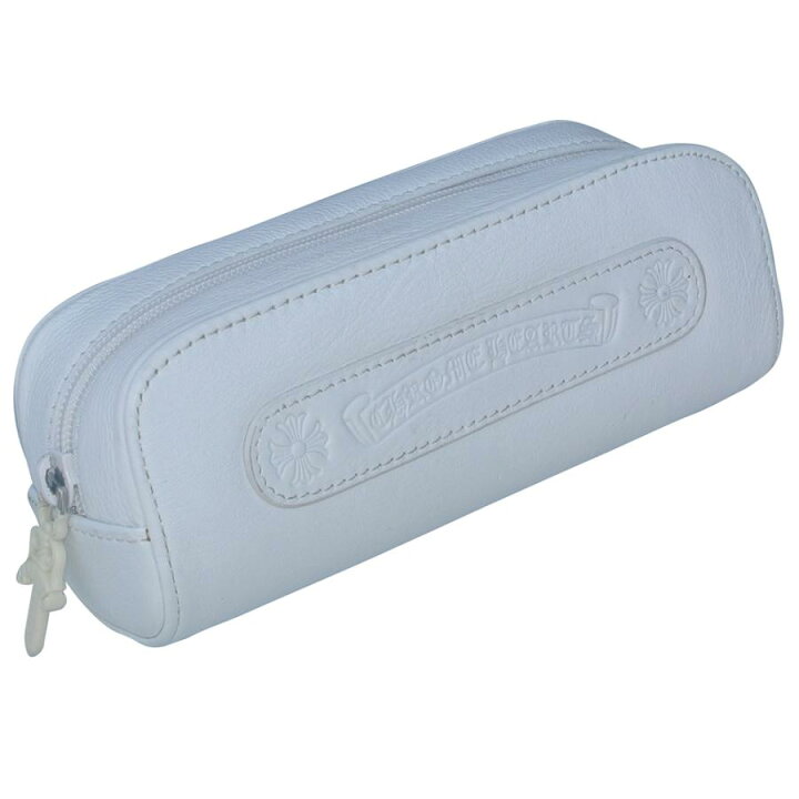 楽天市場】CHROME HEARTS WHITE LEATHER POUCH クロムハーツ レザー 
